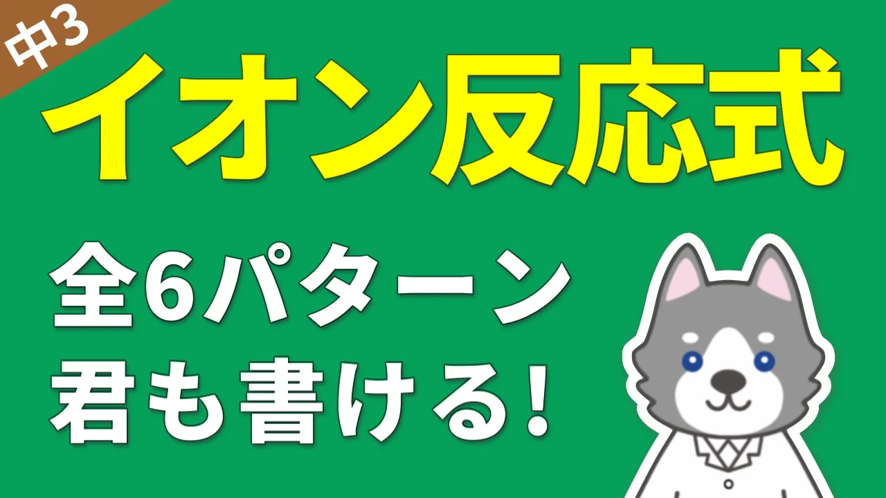 中3化学④『イオンの化学反応式』